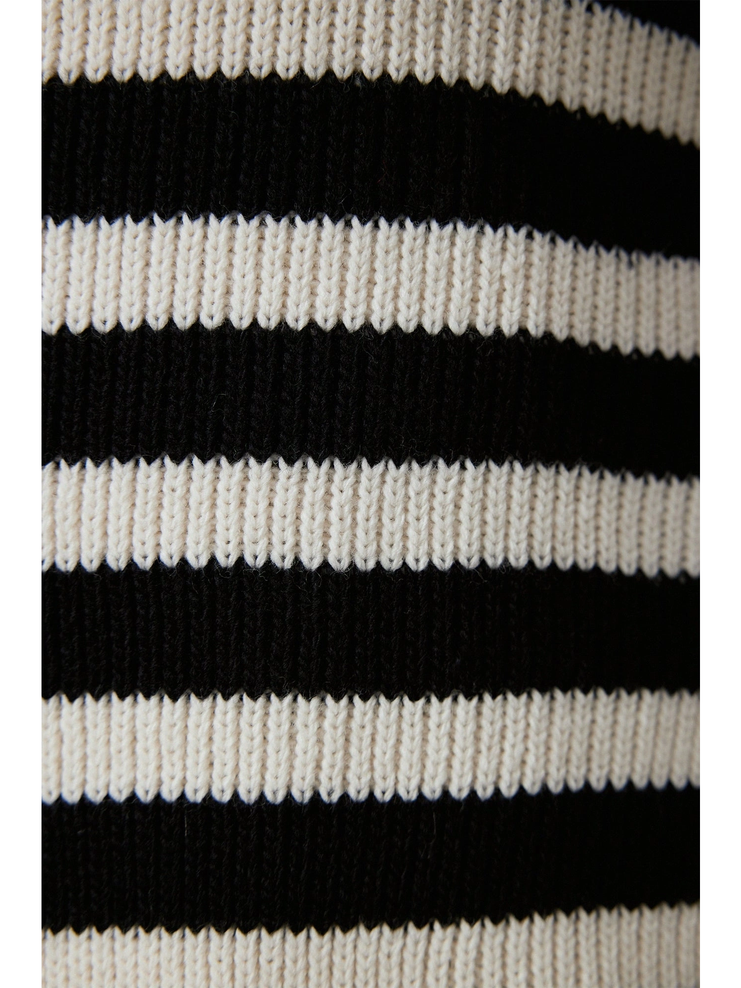 Touche Gold Düğmeli Çizgili Kısa Hırka 24F1XD025