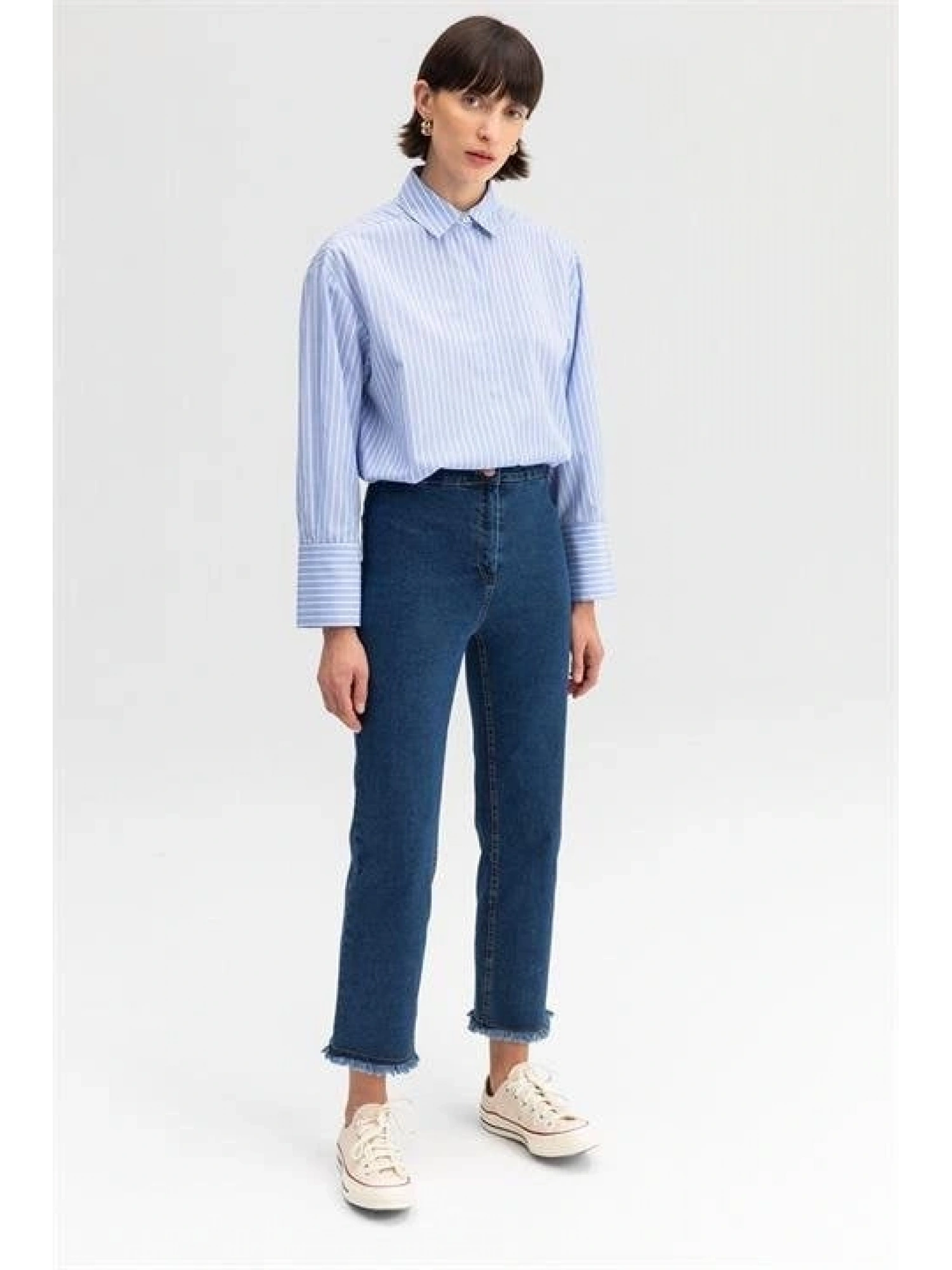 TOUCHE PAÇASI PÜSKÜLLÜ DENIM PANTOLON 23S1X046