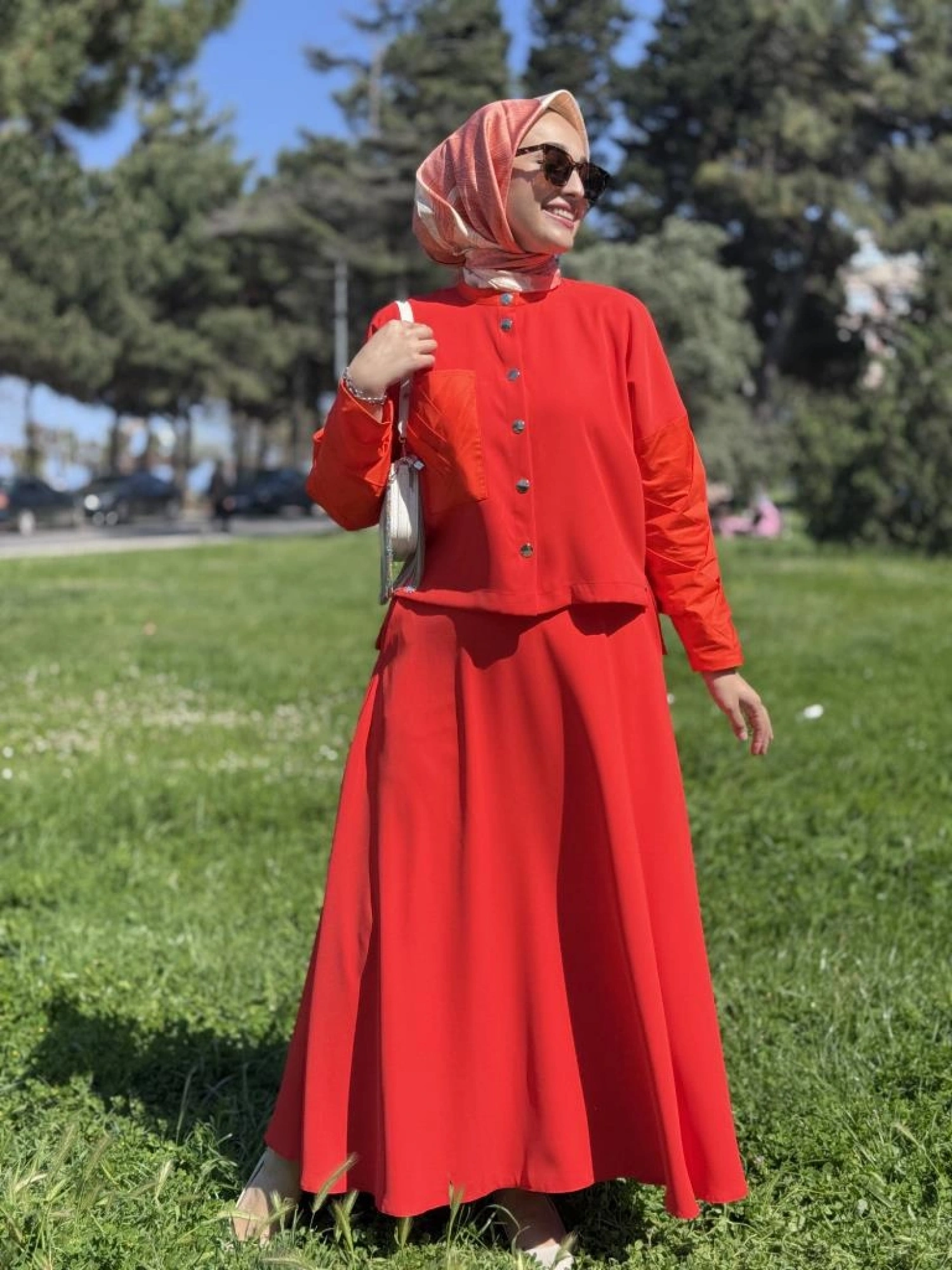 Vuu Hakim Yaka Drape Detaylı Gömlek Etek Takım 25SSVB1024