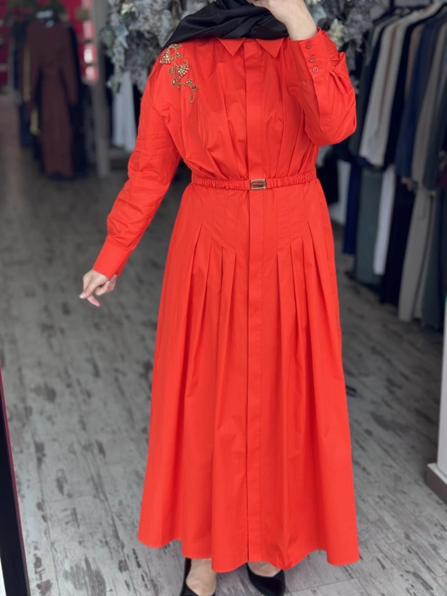 Vuu Koton Önü Pileli Elbise 25SSV4010