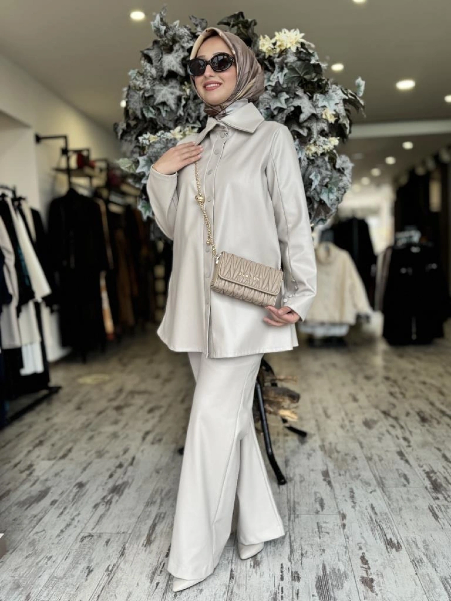 Vuu Yaka Detaylı Deri Gömlek 24FW2V128