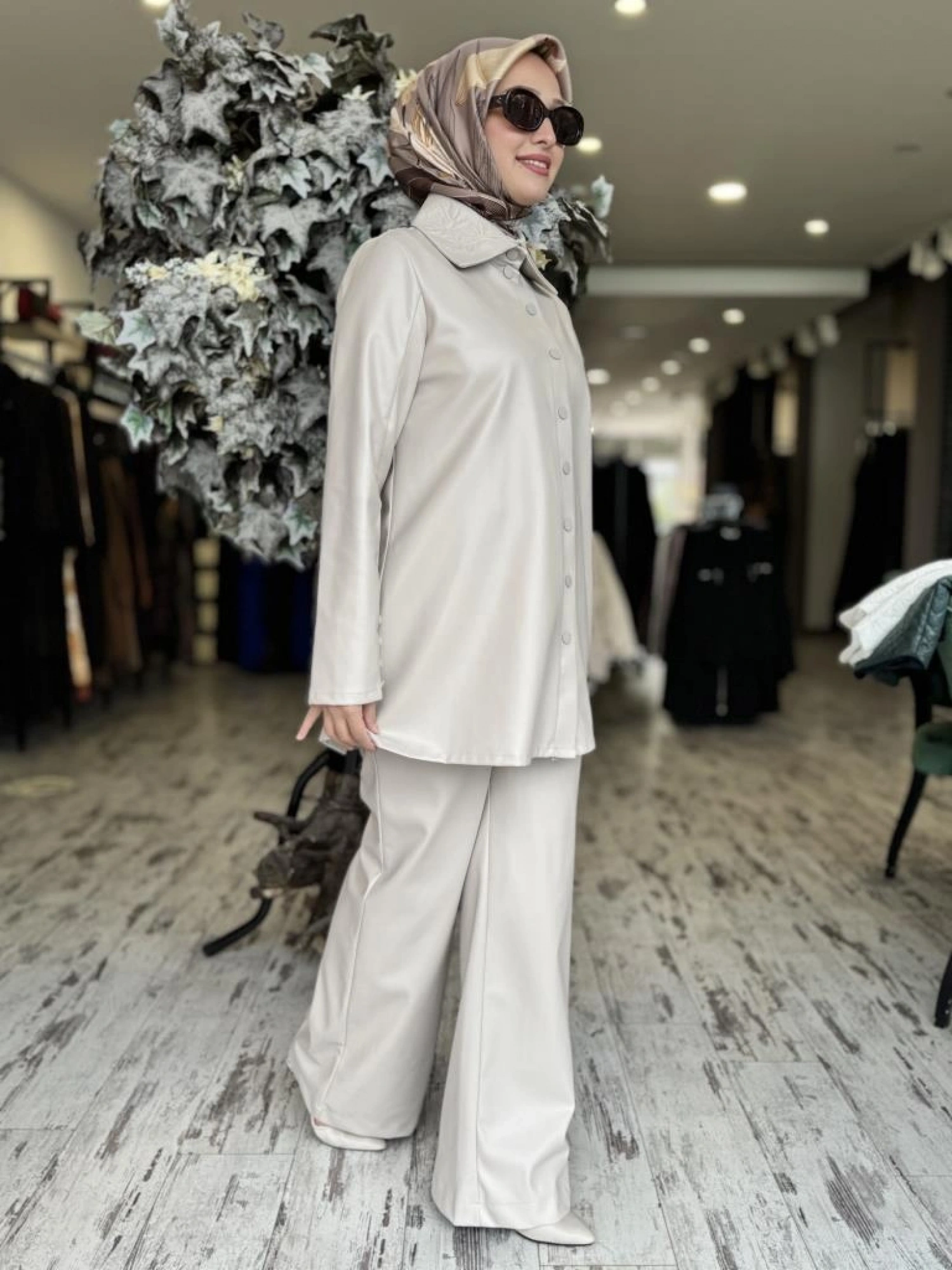 Vuu Yaka Detaylı Deri Gömlek 24FW2V128