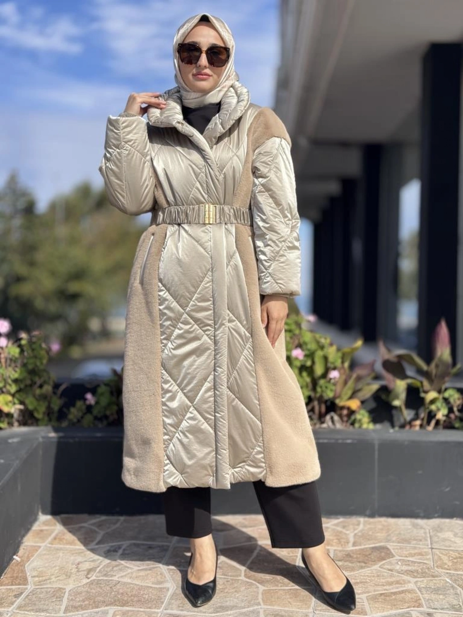 WOM BTQ Çıtçıtlı Kapitone Maxi Mont