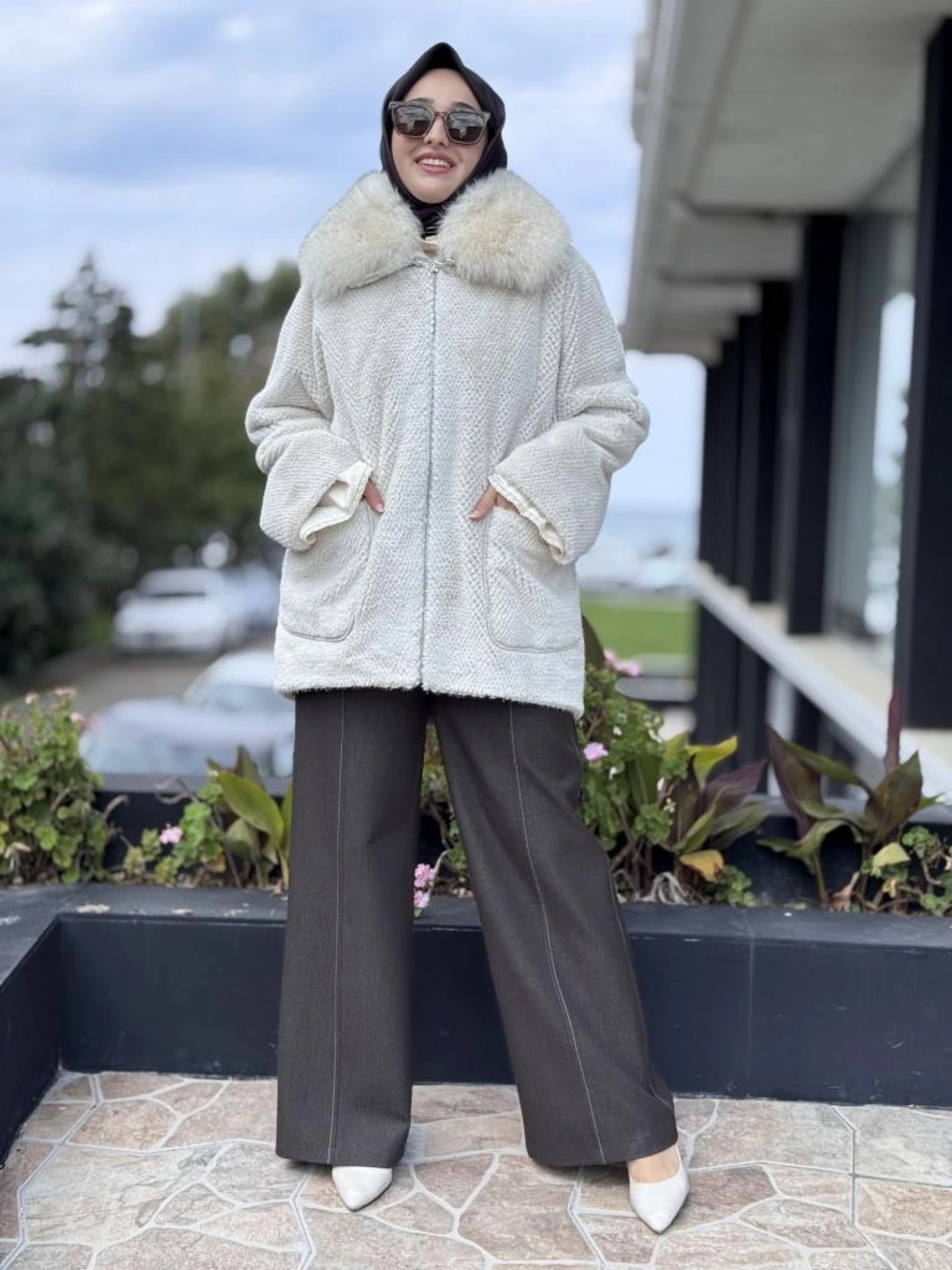 WOM BTQ Petek Dokulu Kürklü Kaban