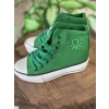 Benetton Yüksek Tabanlı Yeşil Converse Ayakkabı 30939