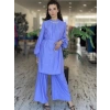 SENNA Jardin Lila Tunik Pantolon Tesettür Abiye Takım 9008S23
