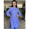 SENNA Jardin Lila Tunik Pantolon Tesettür Abiye Takım 9008S23