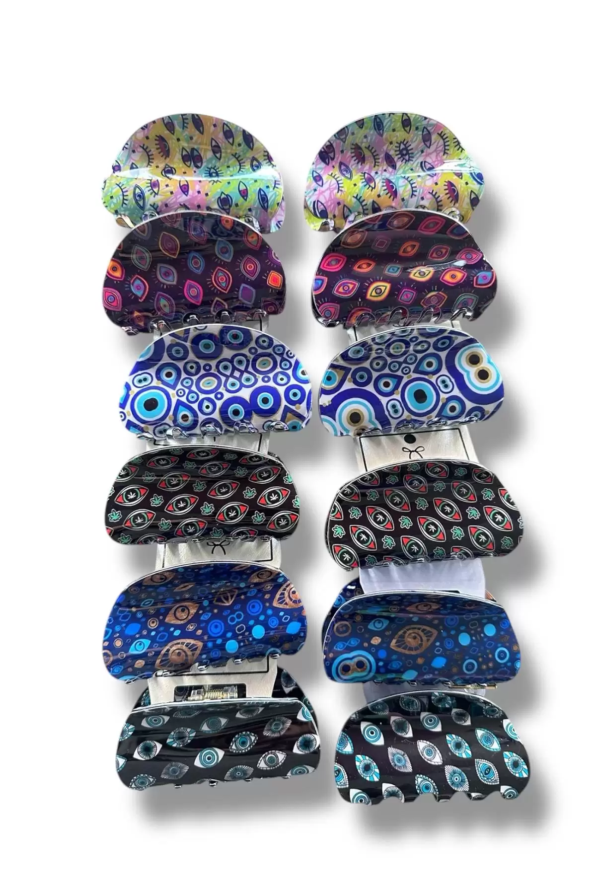 12li Karışık Figürlü Mandal Toka Set