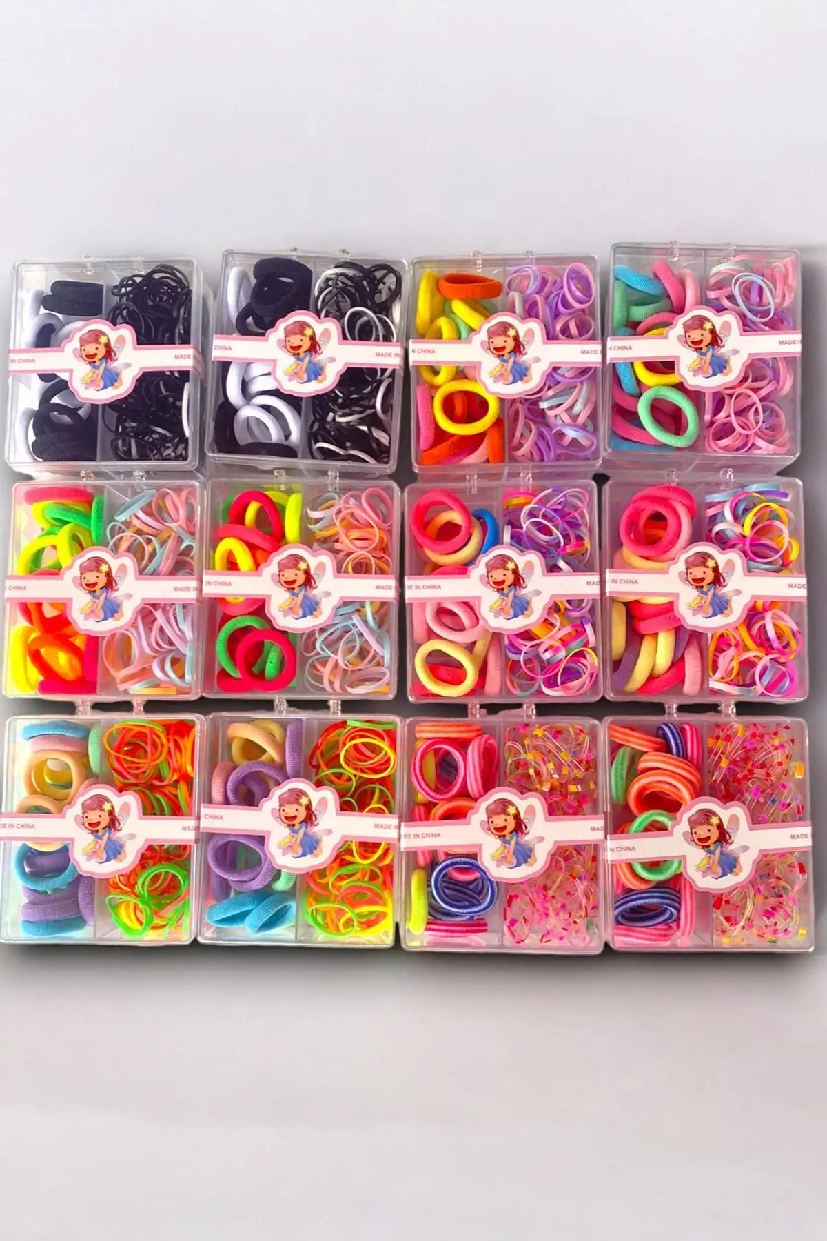 12li Karışık Renk Çocuk Toka Set