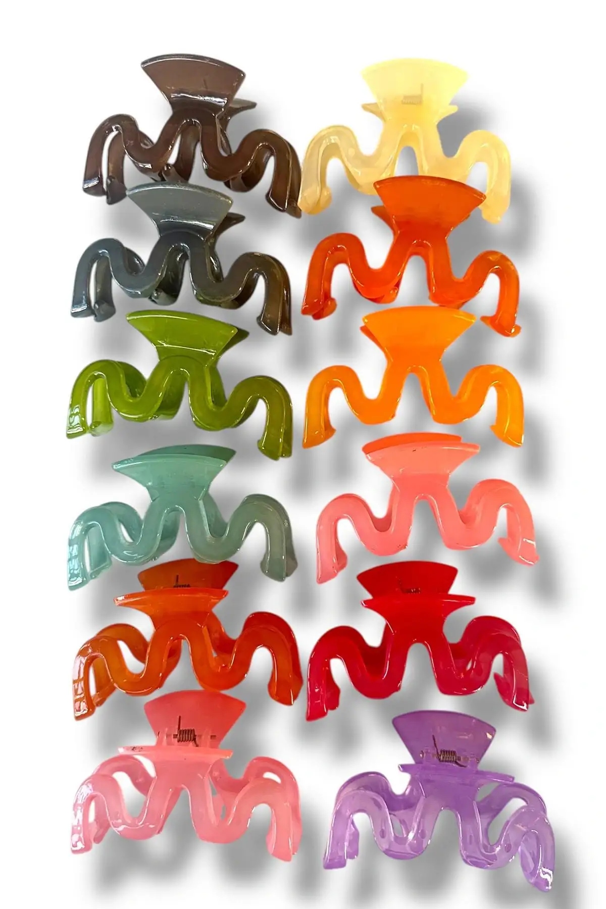 12li Karışık Renk Mandal Toka Set