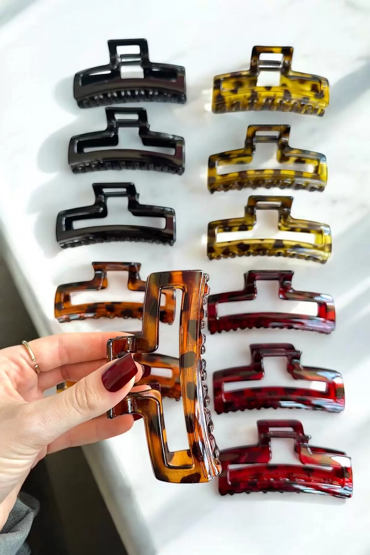 12li Karışık Renk Mandal Toka Set
