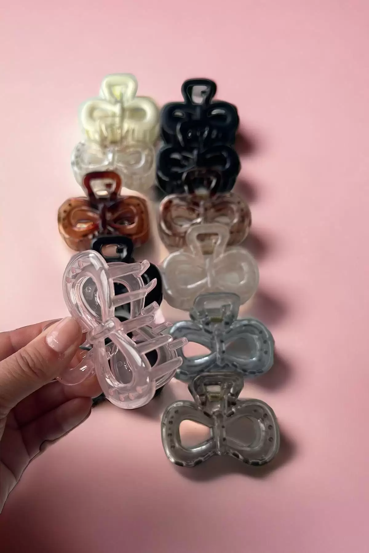 12li Karışık Renk Mandal Toka Set