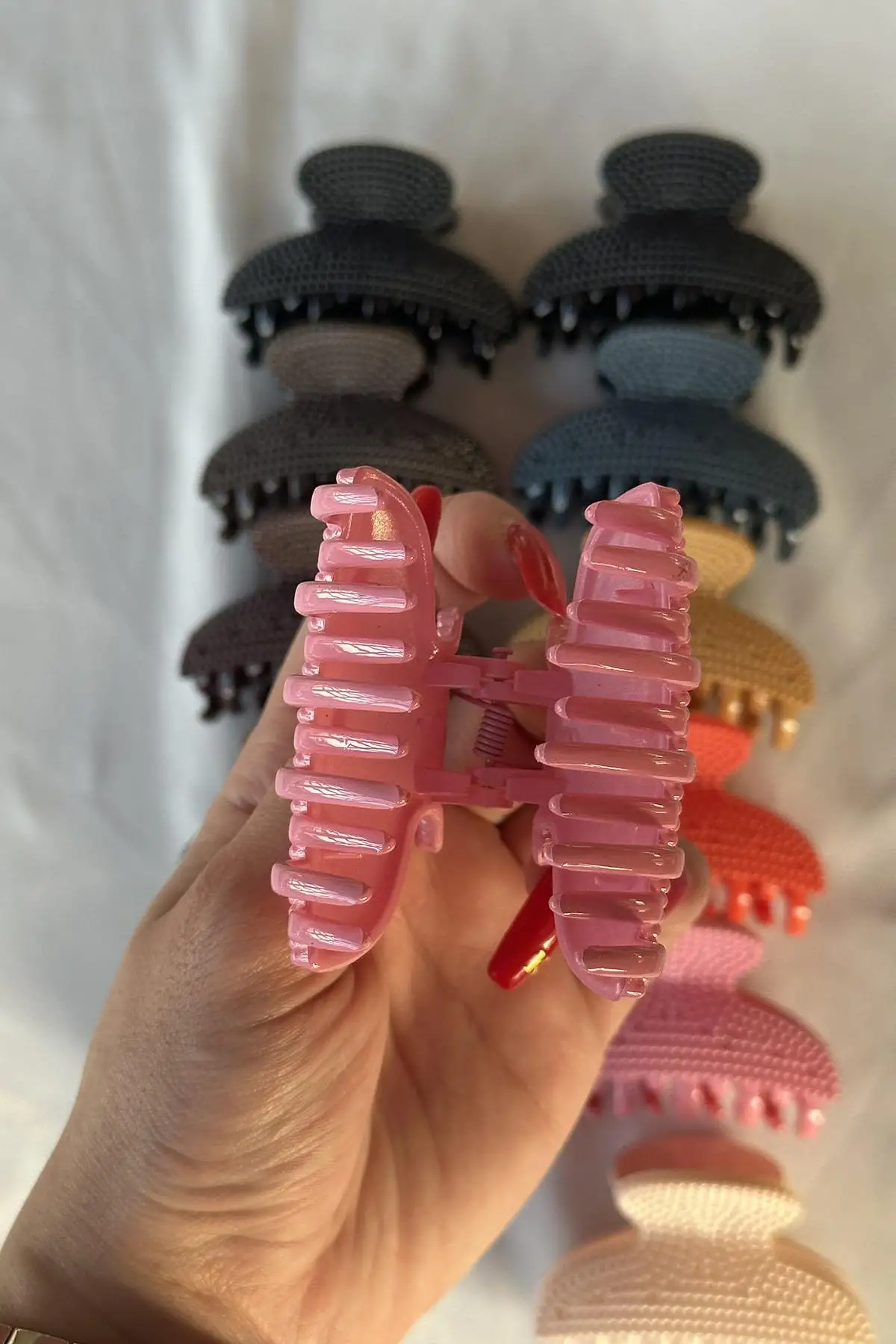 12li Karışık Renk Mandal Toka Set