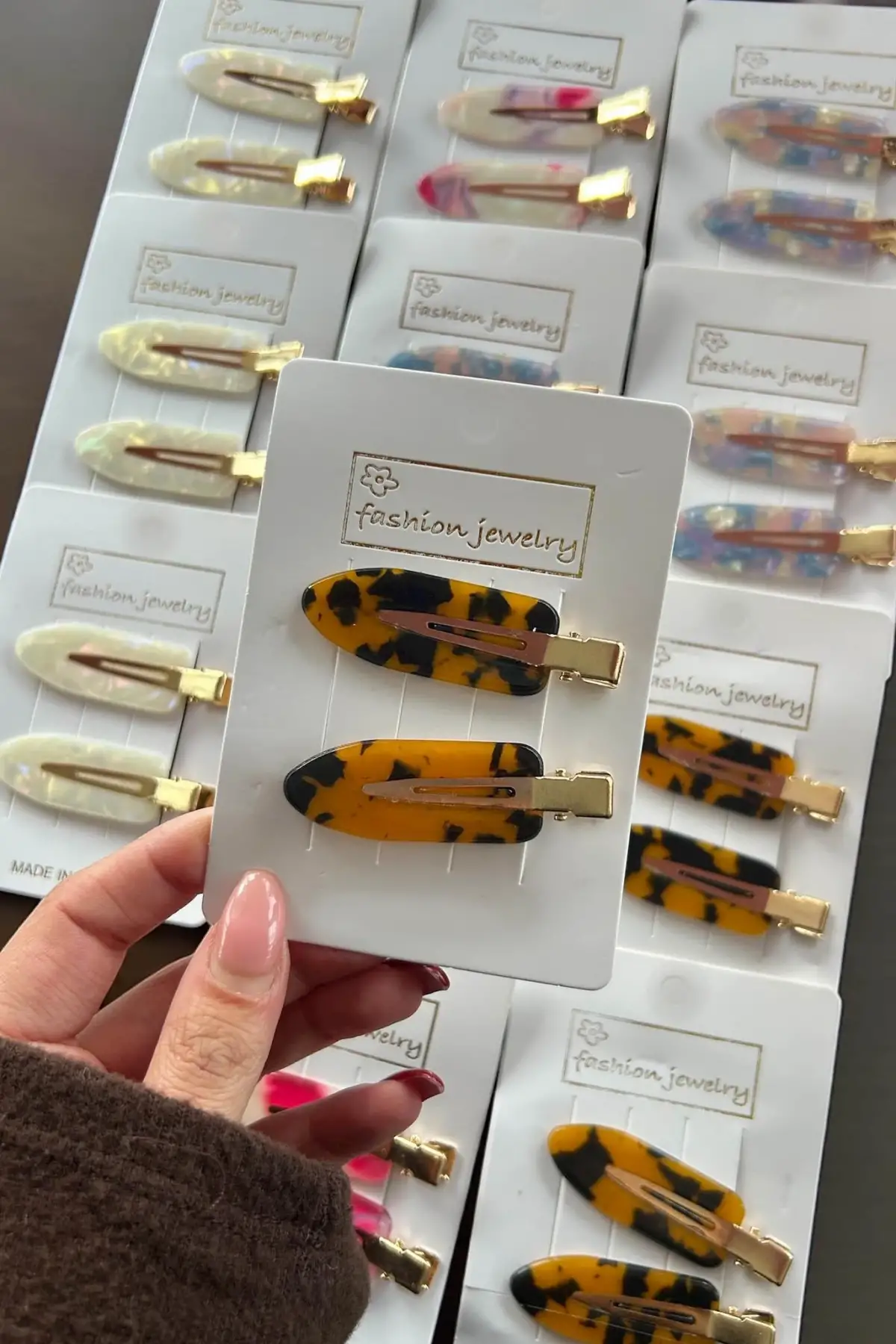 12li Karışık Renk Pens Toka Set