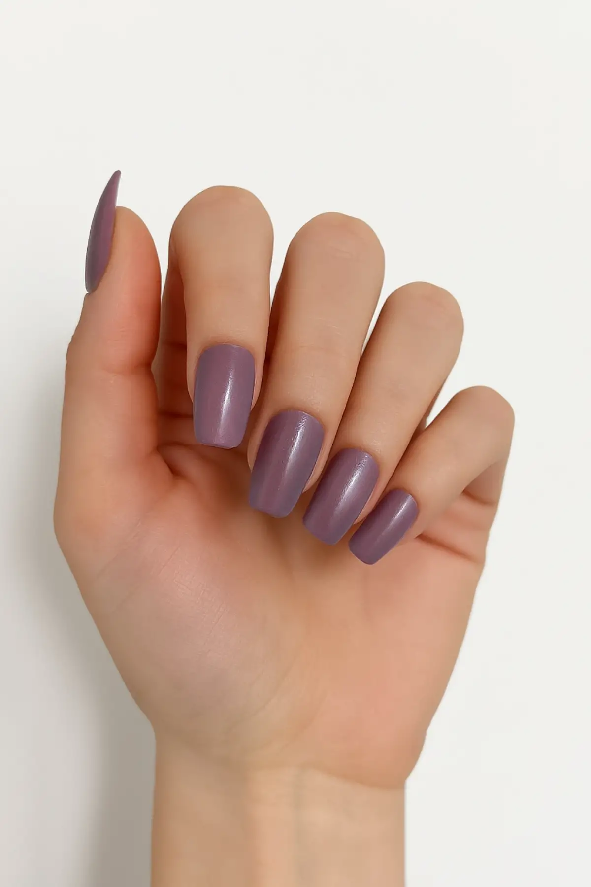 12li Lila Renk Kedi Gözü Yansımal Takma Tırnak Set (Yapıştırıcılı)