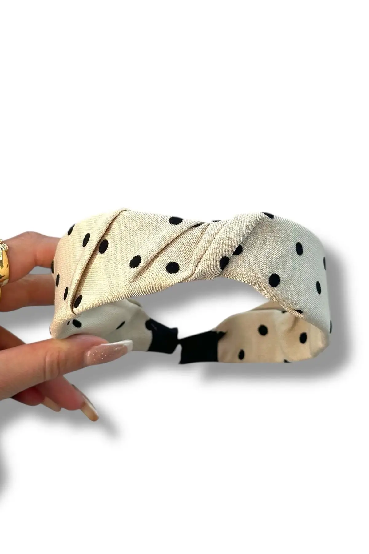 12´li Karışık Renk Puantiye Desenli Taç Set