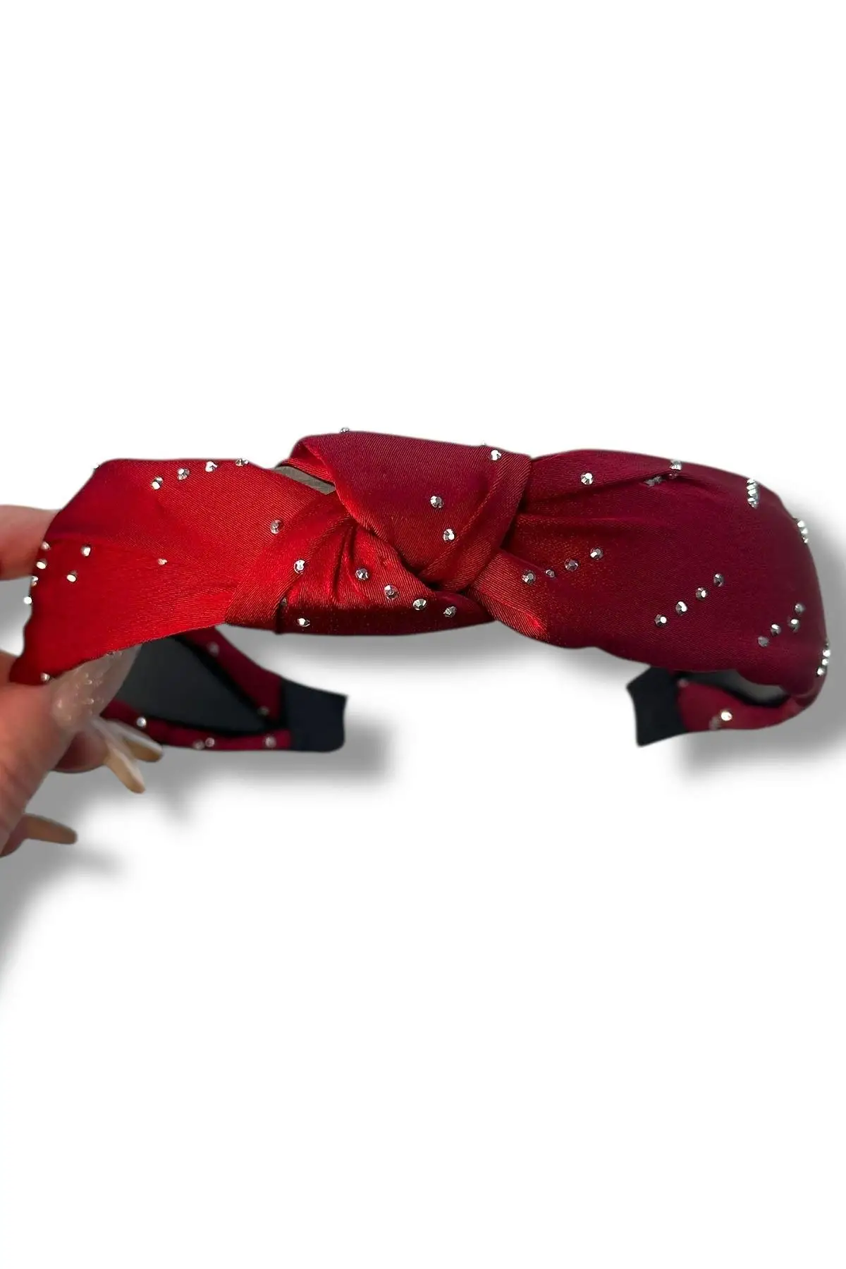 12´li Karışık Renk Taşlı Düğüm Detyalı  Taç Set