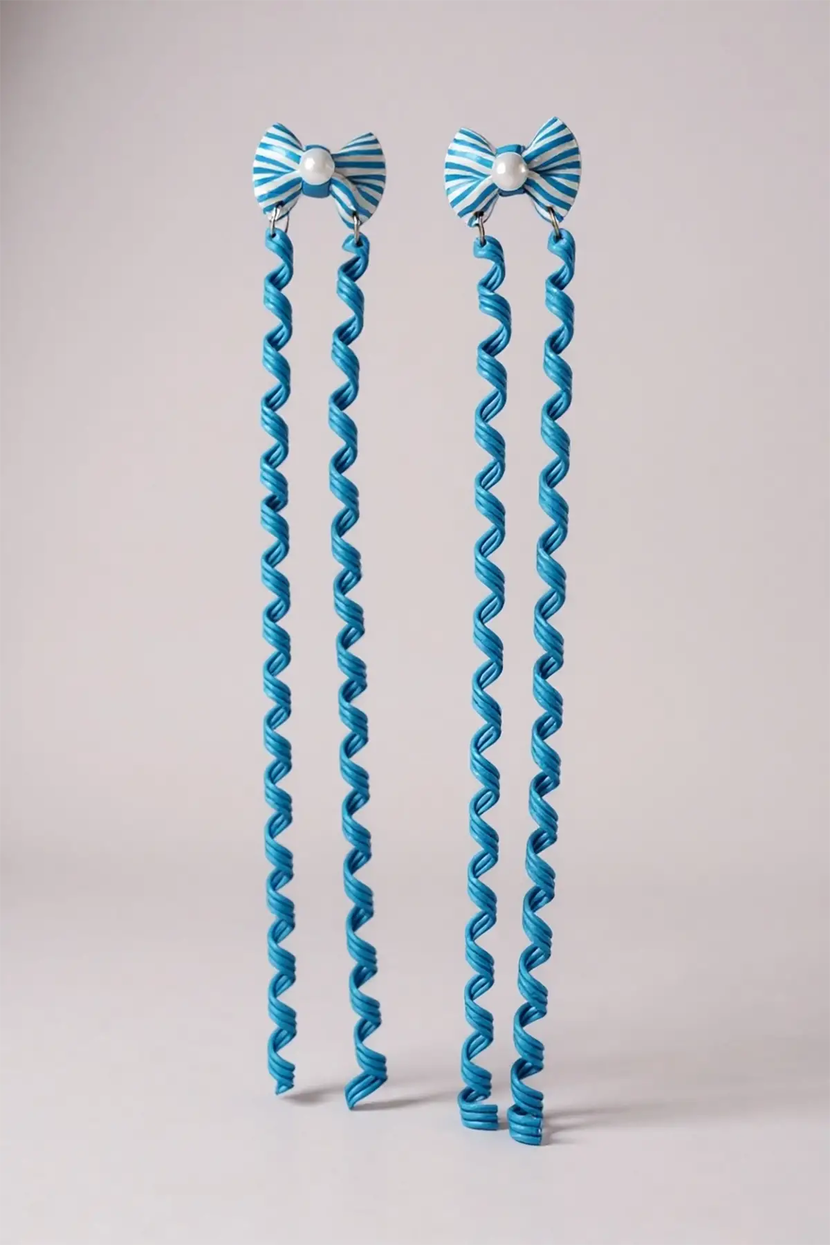 2li Mavi Renk Kurdele Figürlü Çocuk Yan Toka