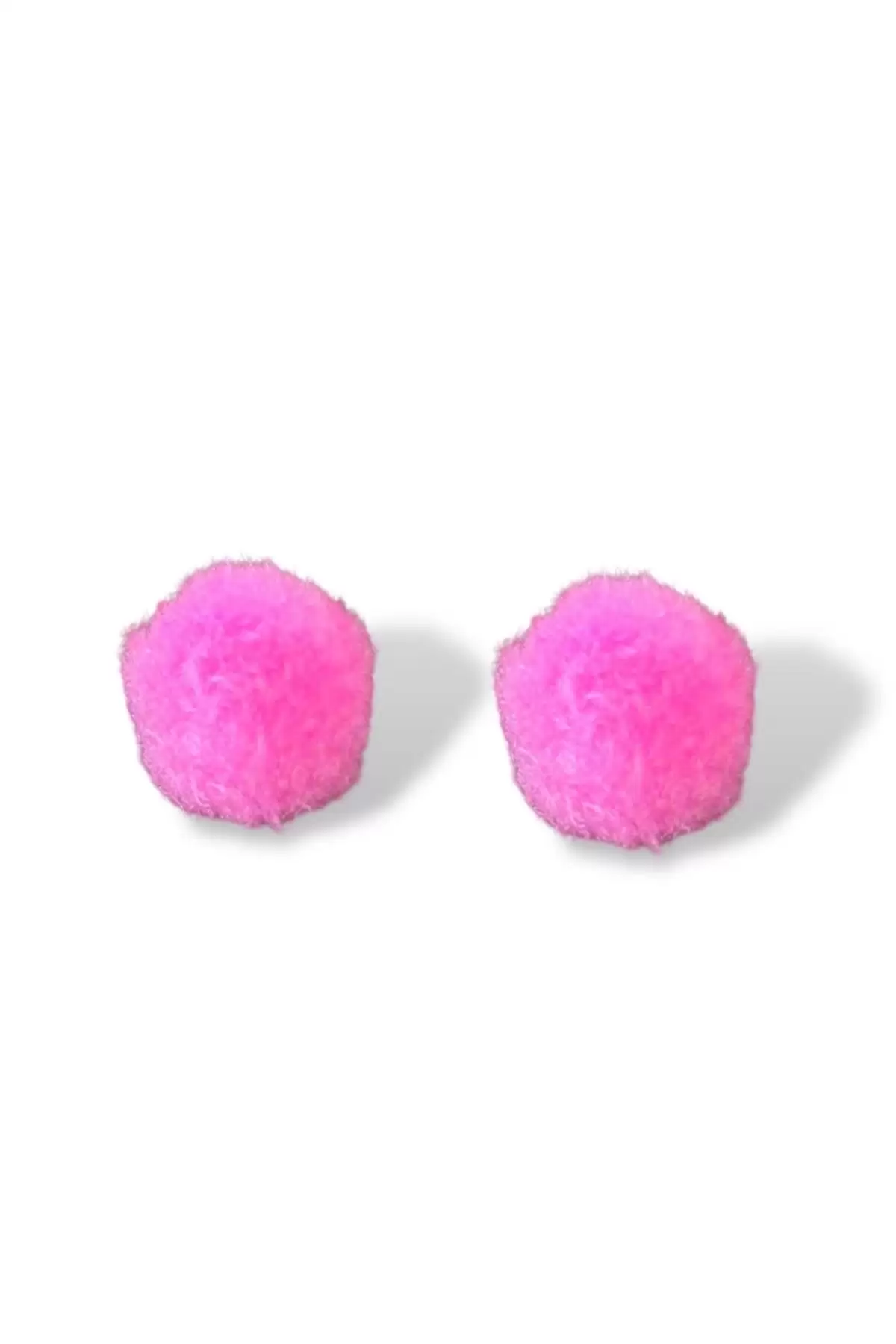 2li Pembe Renk Ponponlu Saçsız Bebek Tokası