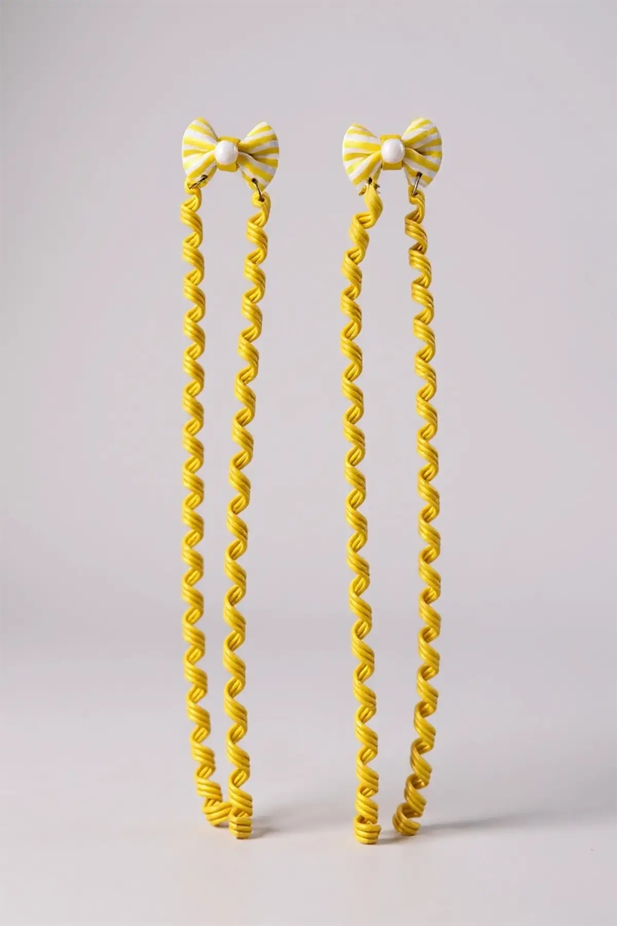 2li Sarı Renk Kurdele Figürlü Çocuk Yan Toka