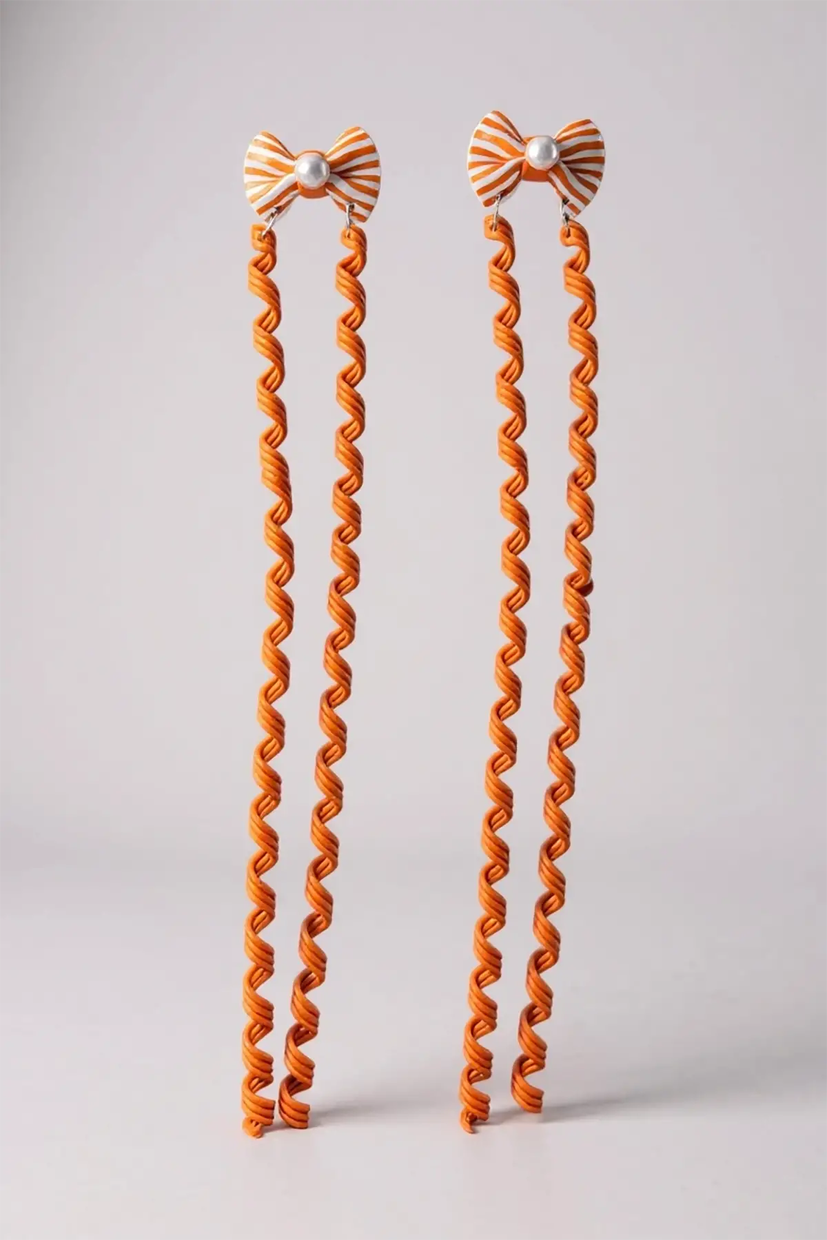 2li Turuncu Renk Kurdele Figürlü Çocuk Yan Toka