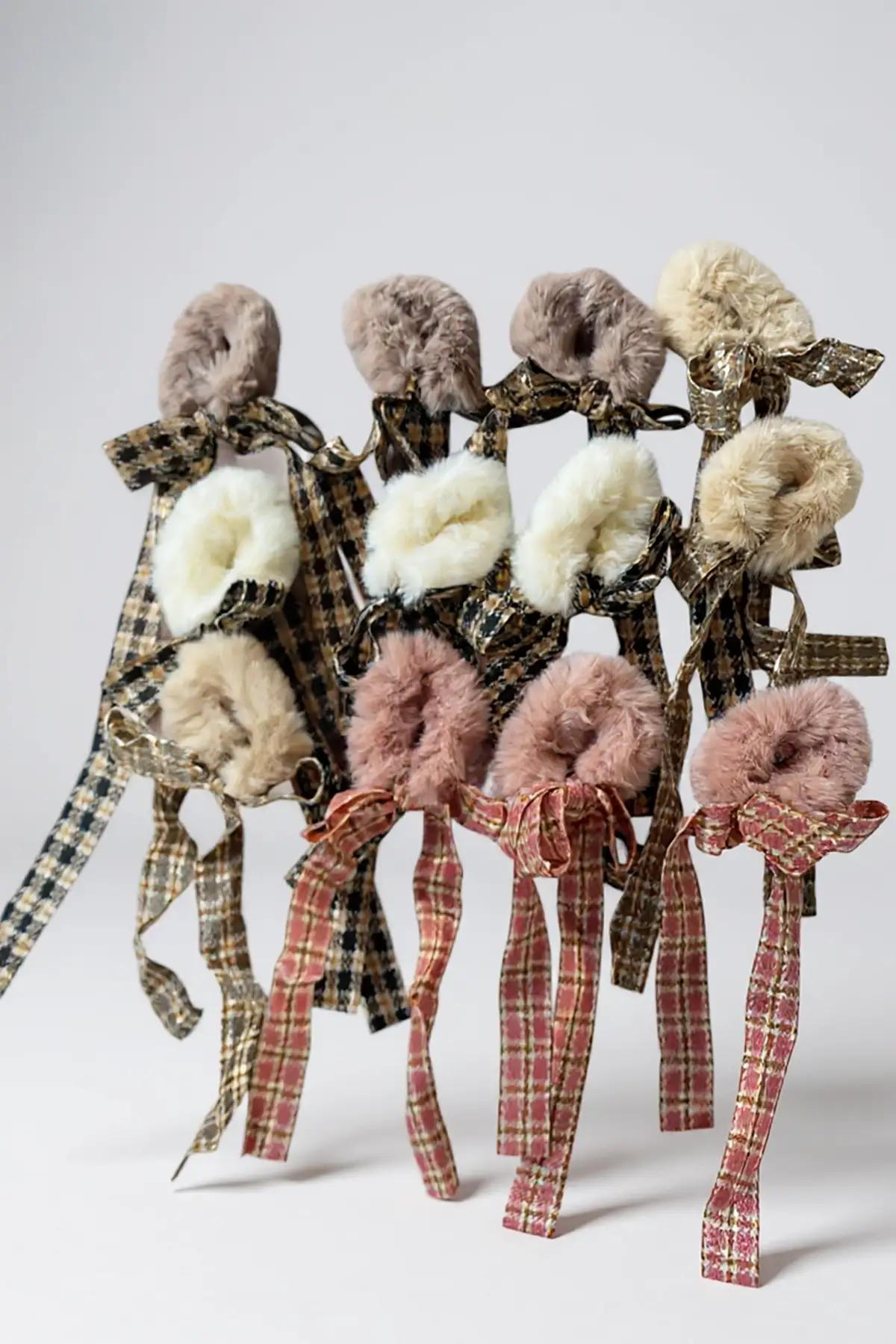 20li Karışık Renk Peluş Simit Toka Set