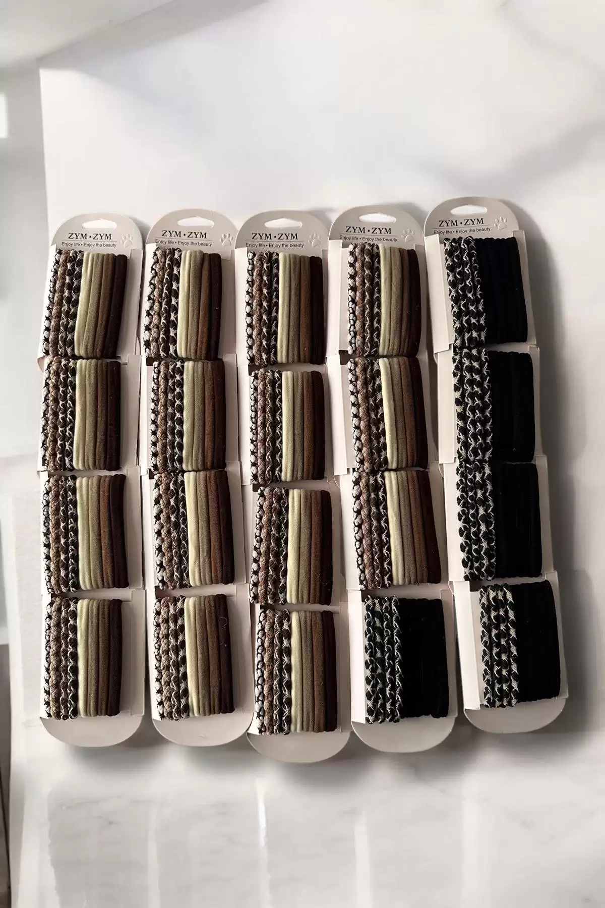 20li Karışık Renk Simit Toka Set
