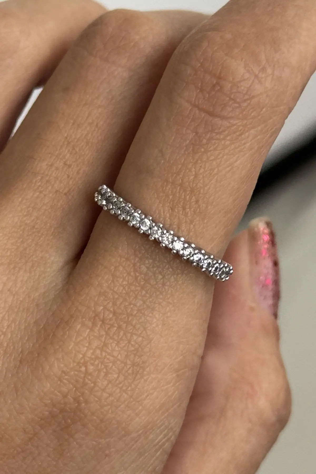 24lü Gümüş Renk Taş Detaylı Yüzük Set