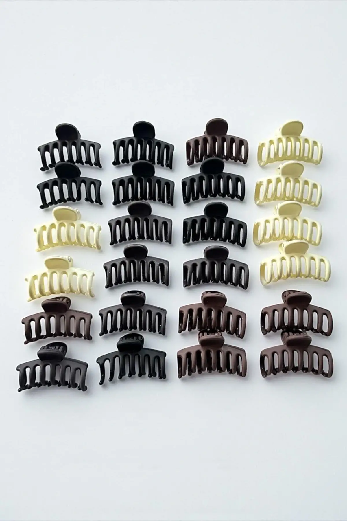 24lü Karışık Renk Mandal Toka Set