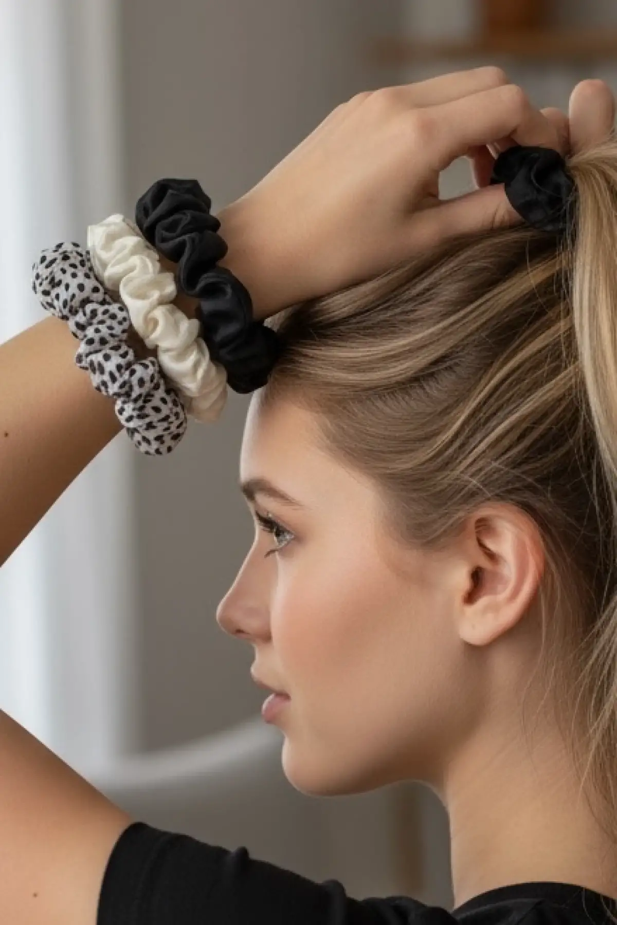 3lü Karışık Renk Lastik Toka Set