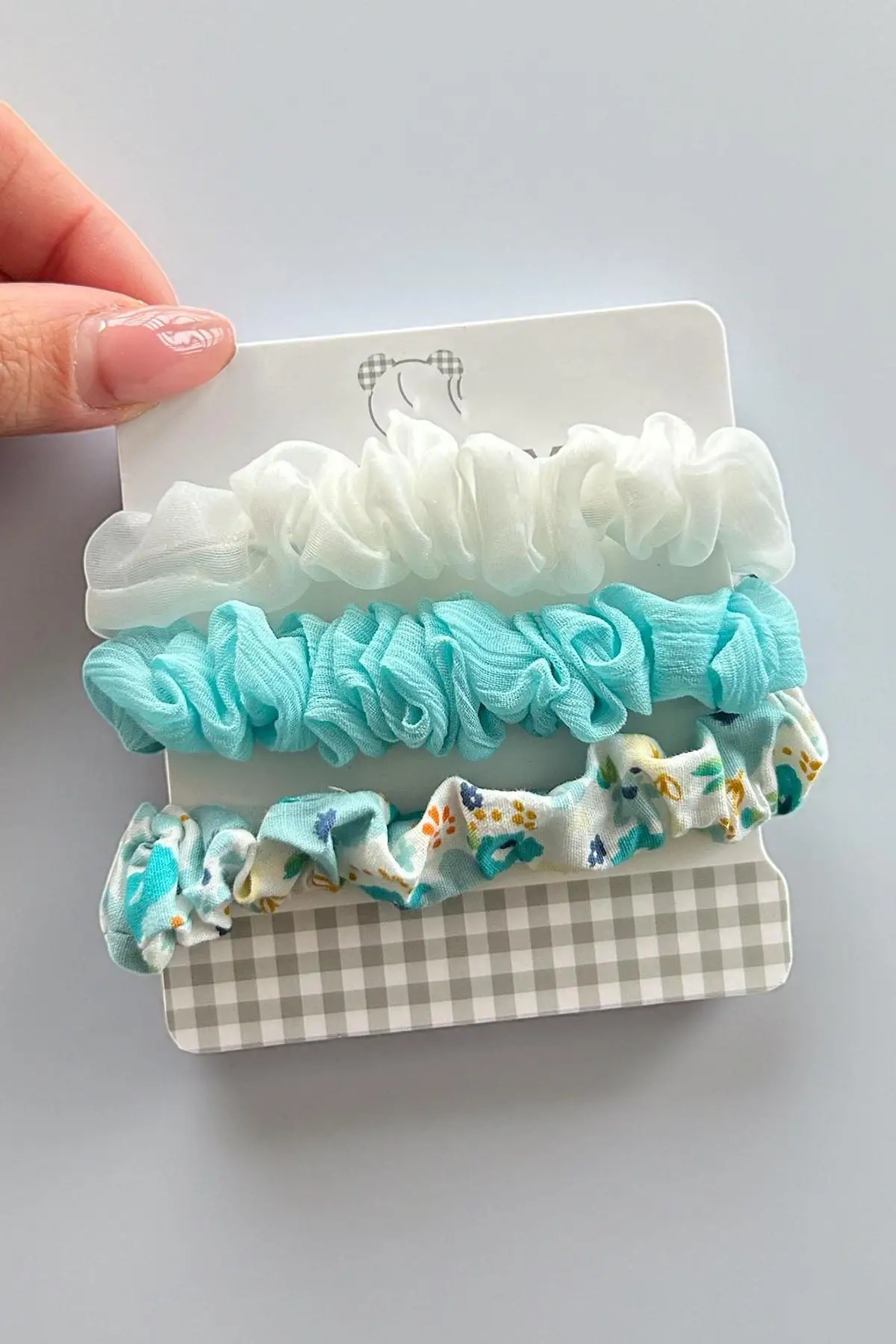 3lü Karışık Renk Lastik Toka Set