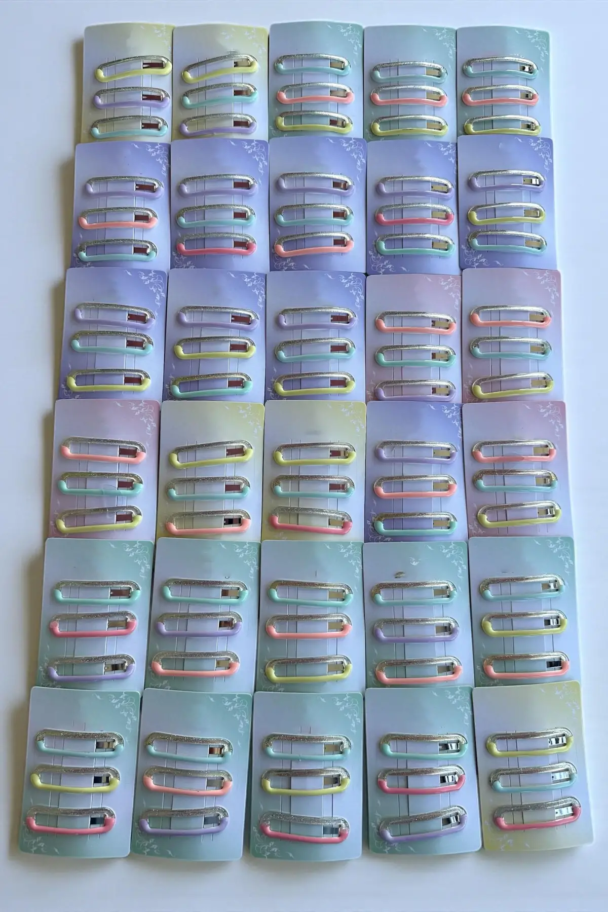 30lu Karışık Renk Yan Toka Set