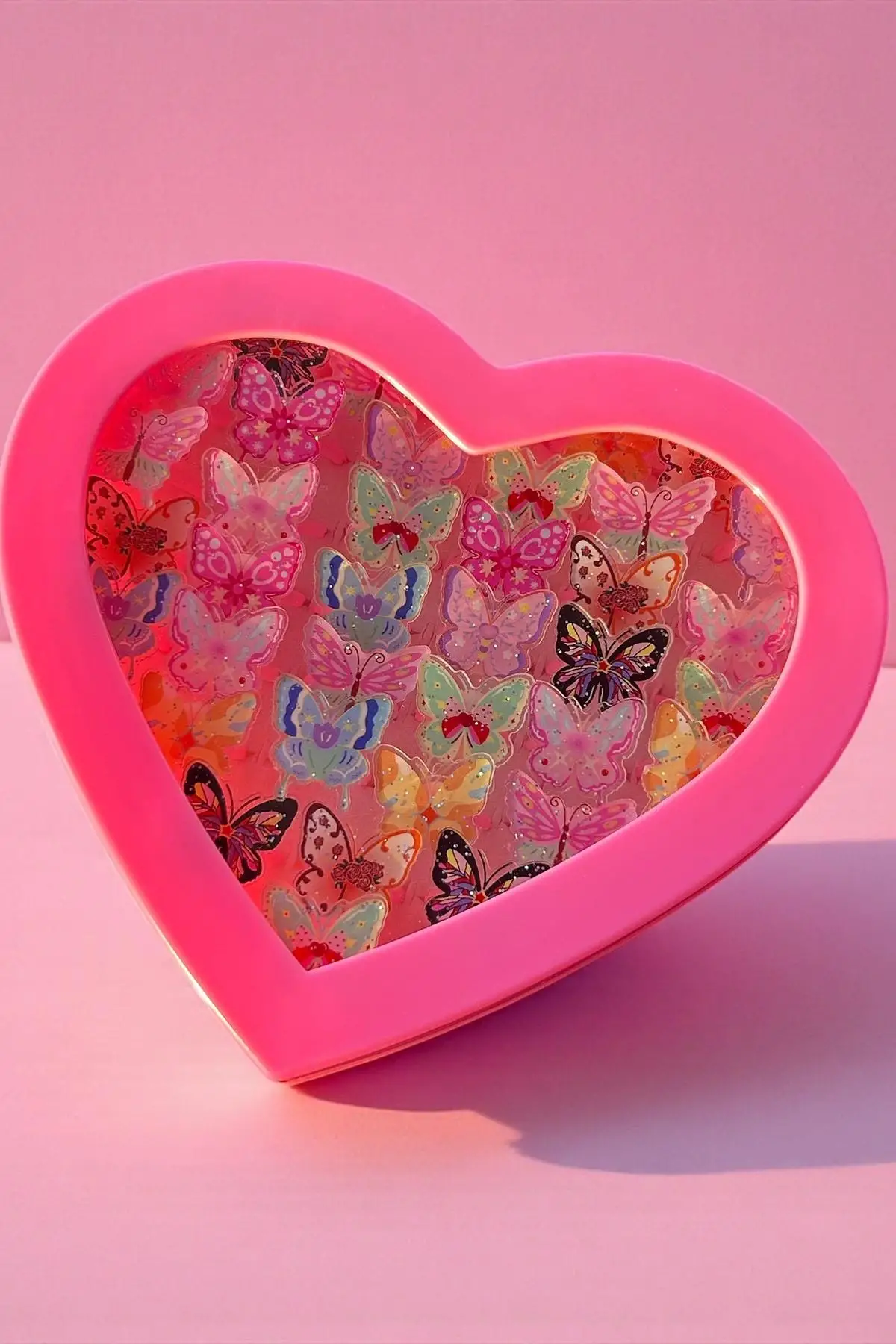 36lı Karışık Renk Kelebek Figürlü Çocuk Yüzük Set