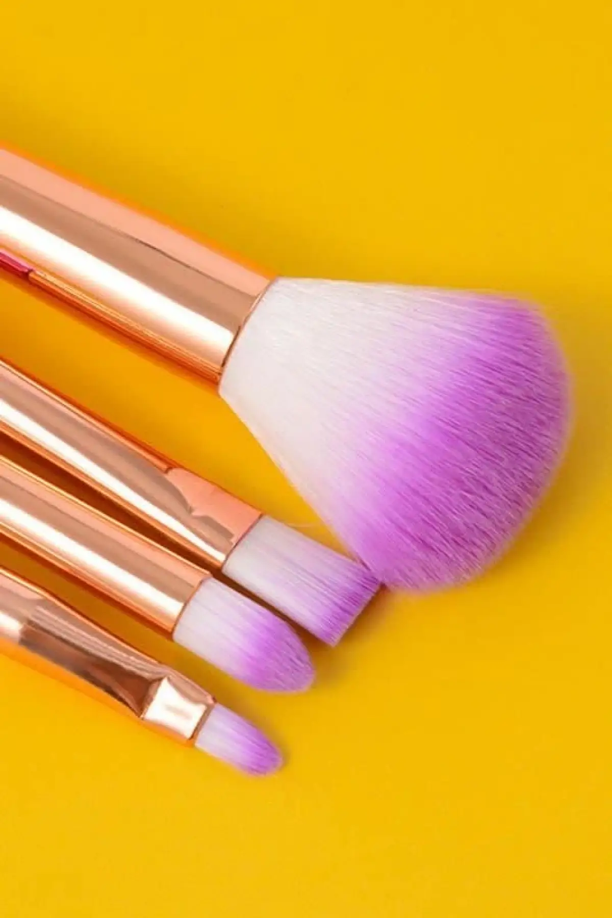 4lü Karışık Renk Balık Kuyruğu Figürlü Makyaj Fırçası Set