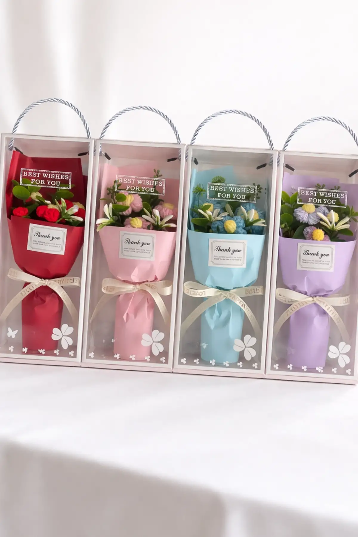 5li Mini Çiçek Buketi Hediye Kutusu