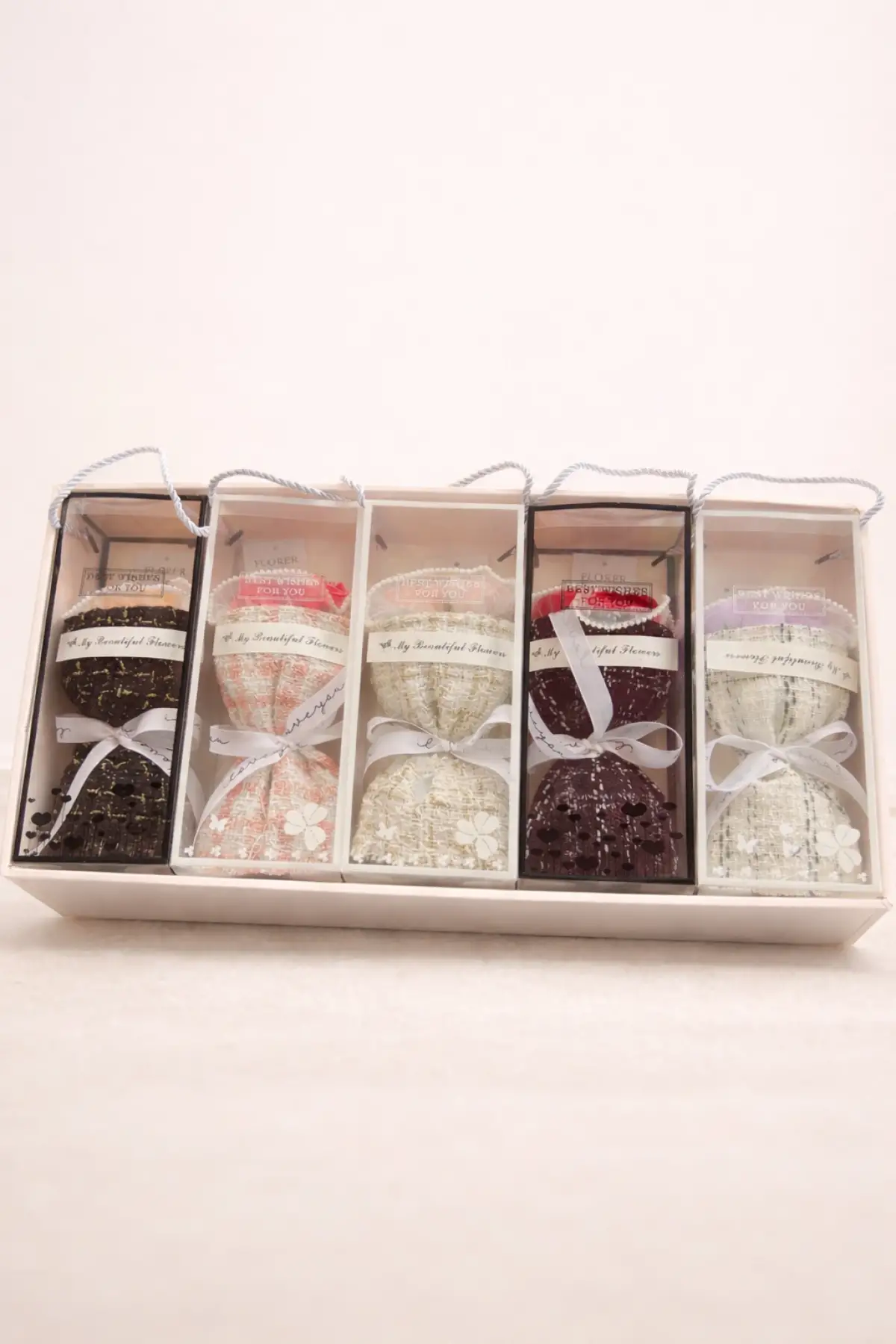 5lü Mini Çiçek Buketi Hediye Kutusu