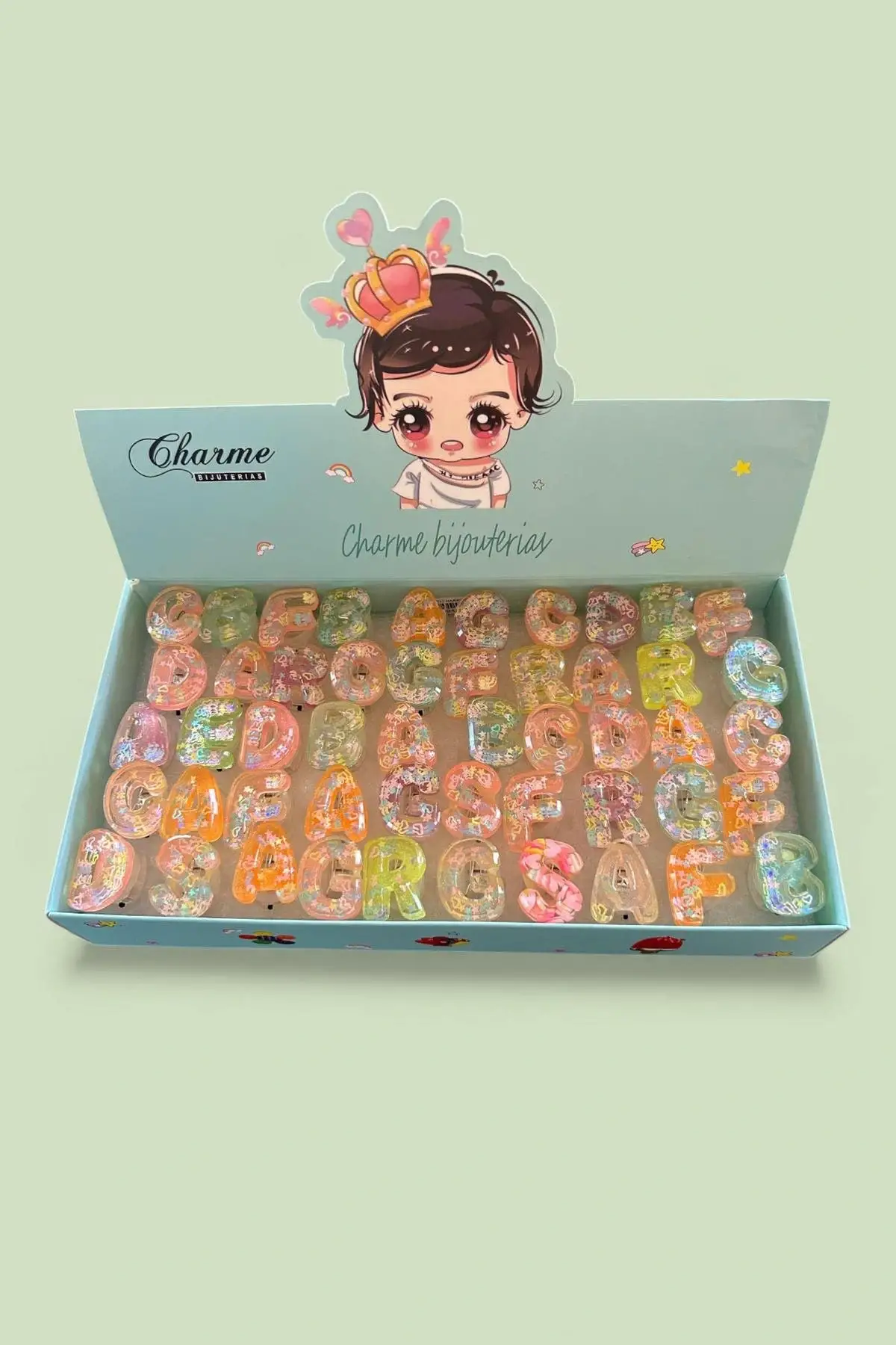 50 Adet Karışık Figürlü Işıklı Yüzük Set