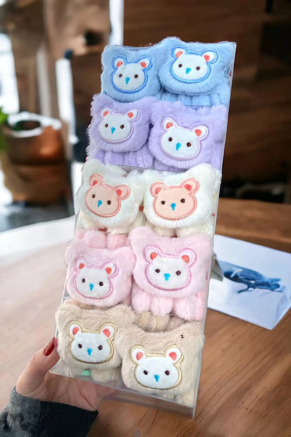 50li Karışık Renk Peluş Lastik Toka Set