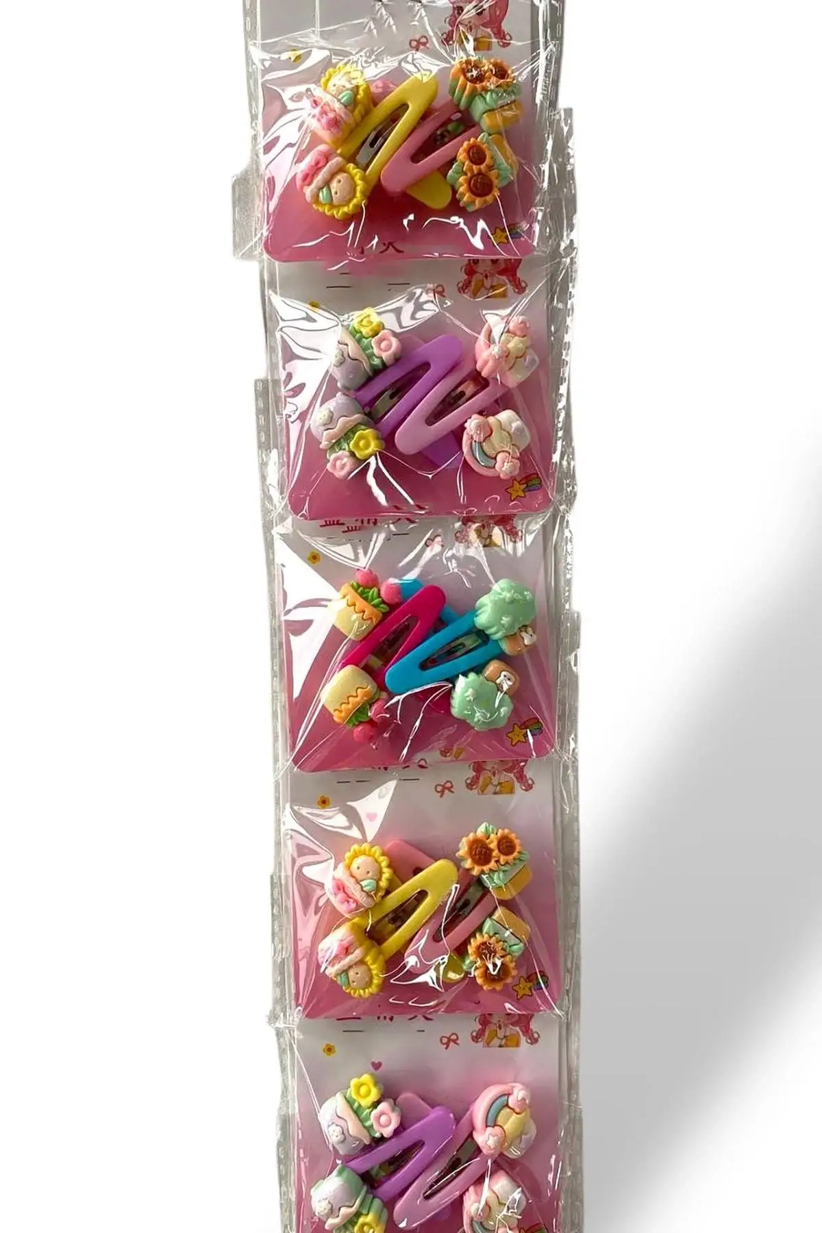 6lı Karışık Renk Karışık Figürlü Yan Toka Set