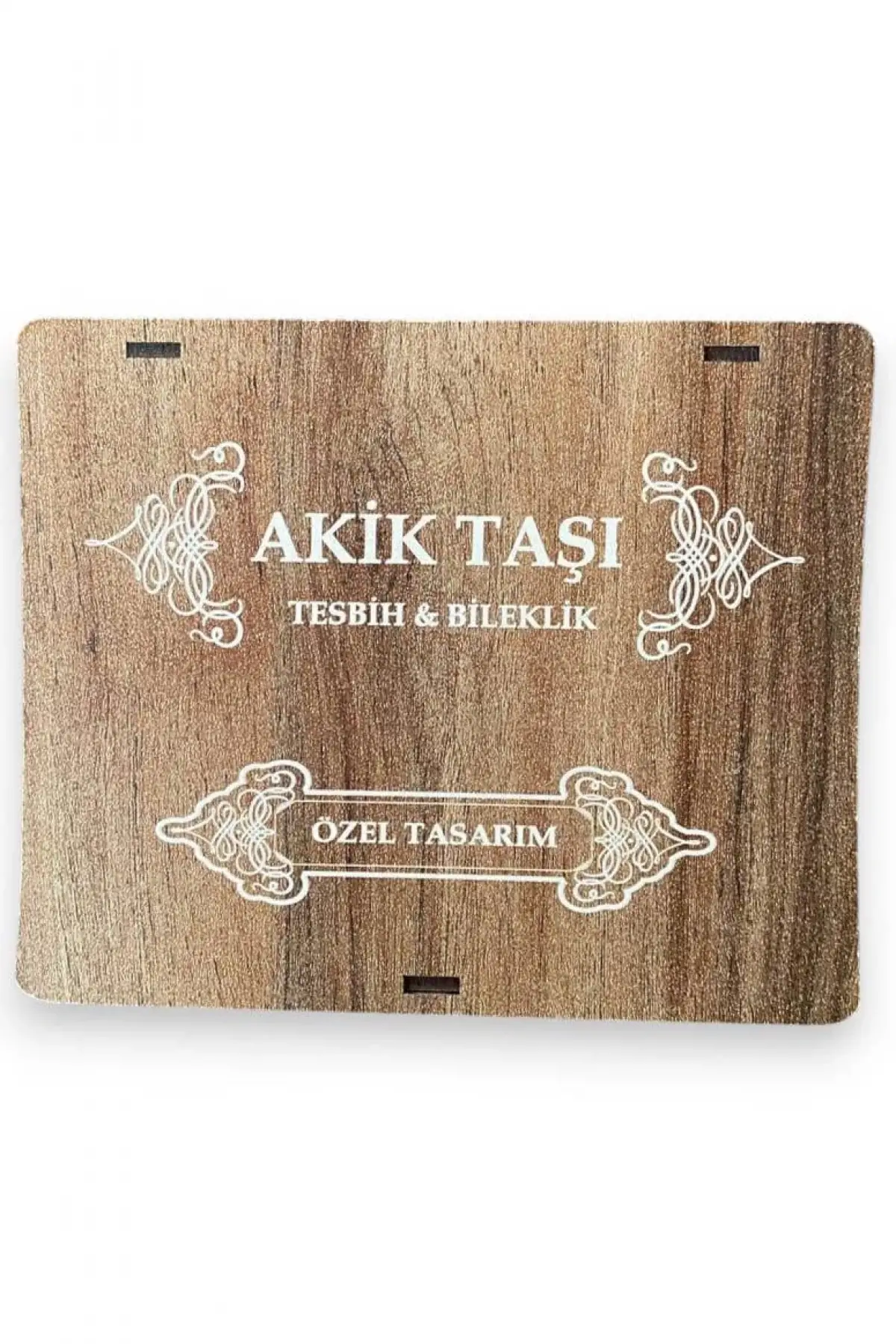 Ahşap Kutuda Akik Taşı Seti Tesbih / Bileklik