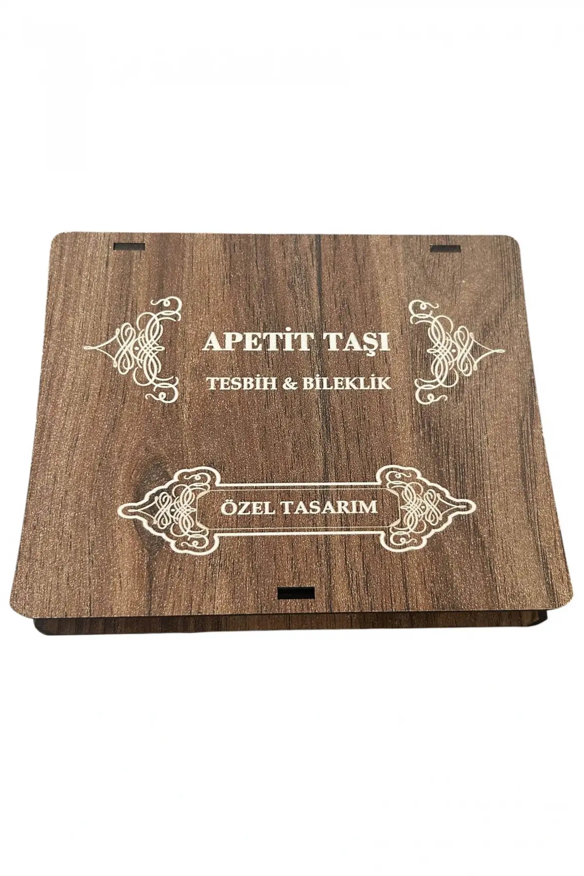 Ahşap Kutuda Apetit Taşı Seti Tesbih / Bileklik