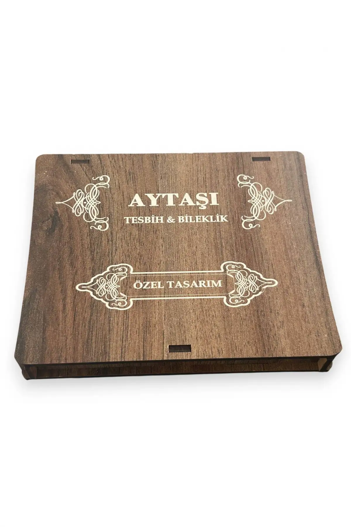 Ahşap Kutuda Ay Taşı Seti Tesbih / Bileklik