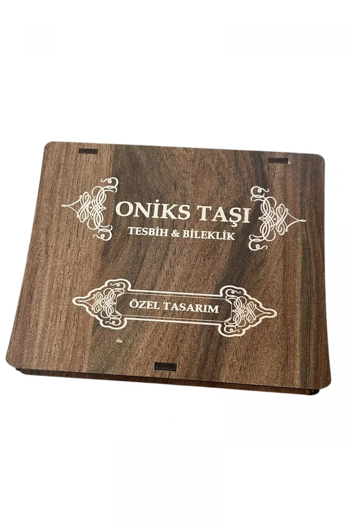 Ahşap Kutuda Oniks Taşı Seti Tesbih / Bileklik