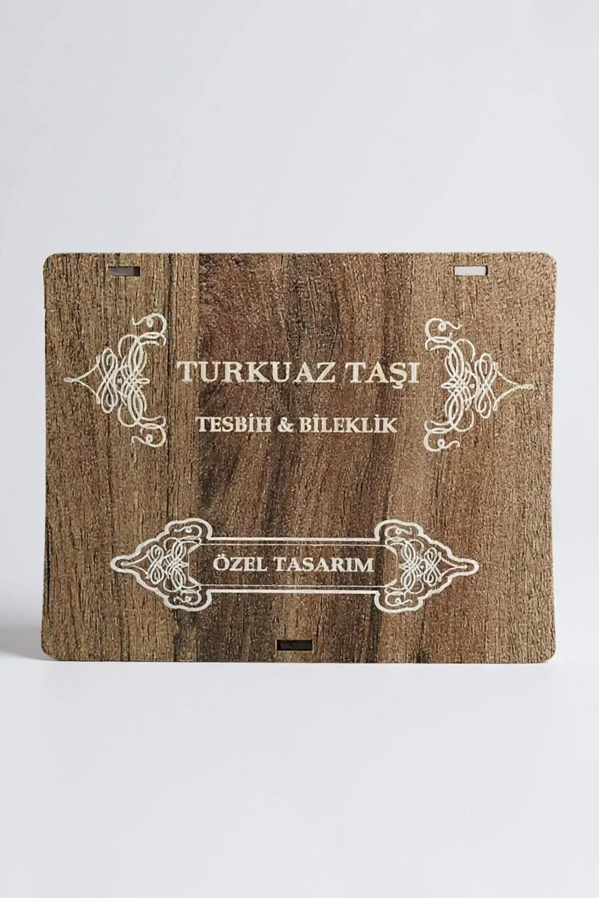 Ahşap Kutuda Turkuaz Taşı Seti Tesbih / Bileklik