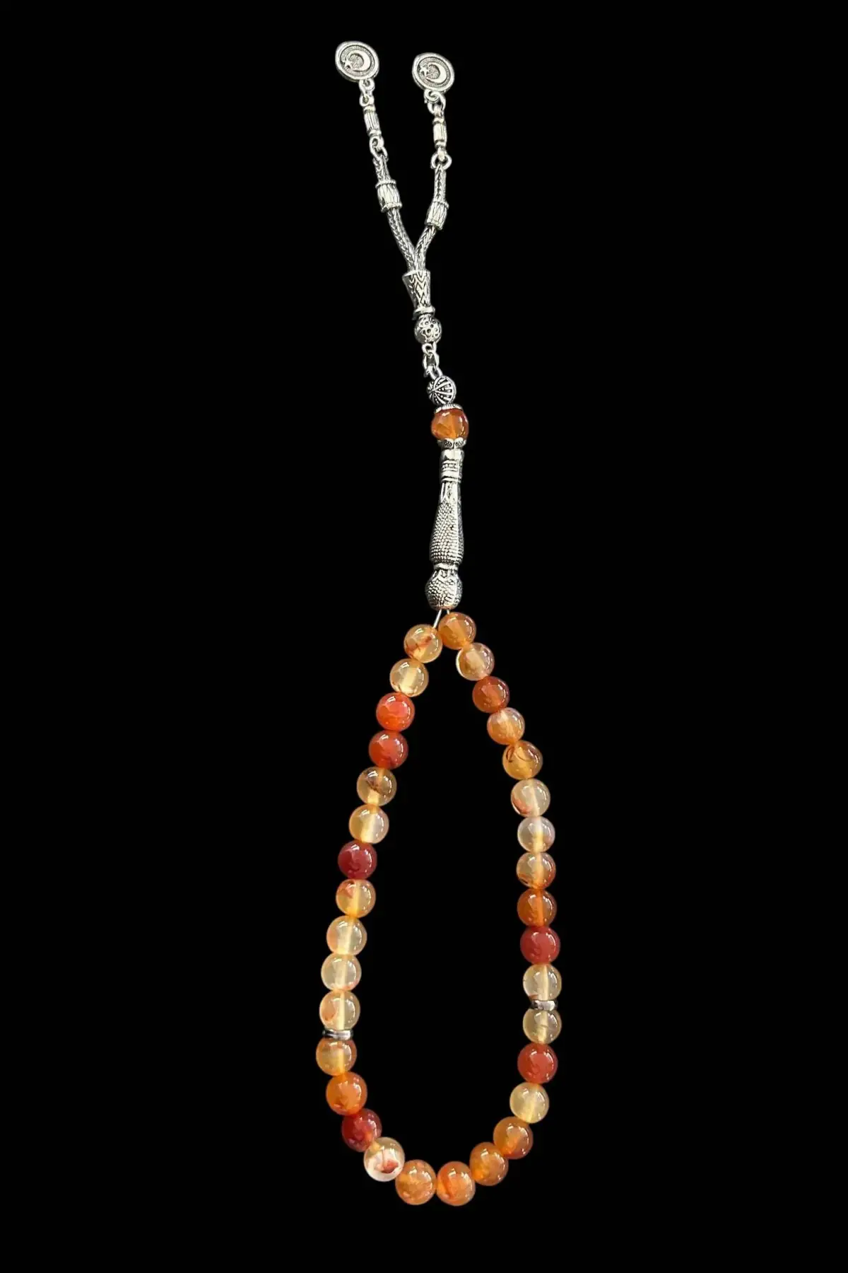 Ahşap Kutulu Akik Taşı Tesbih