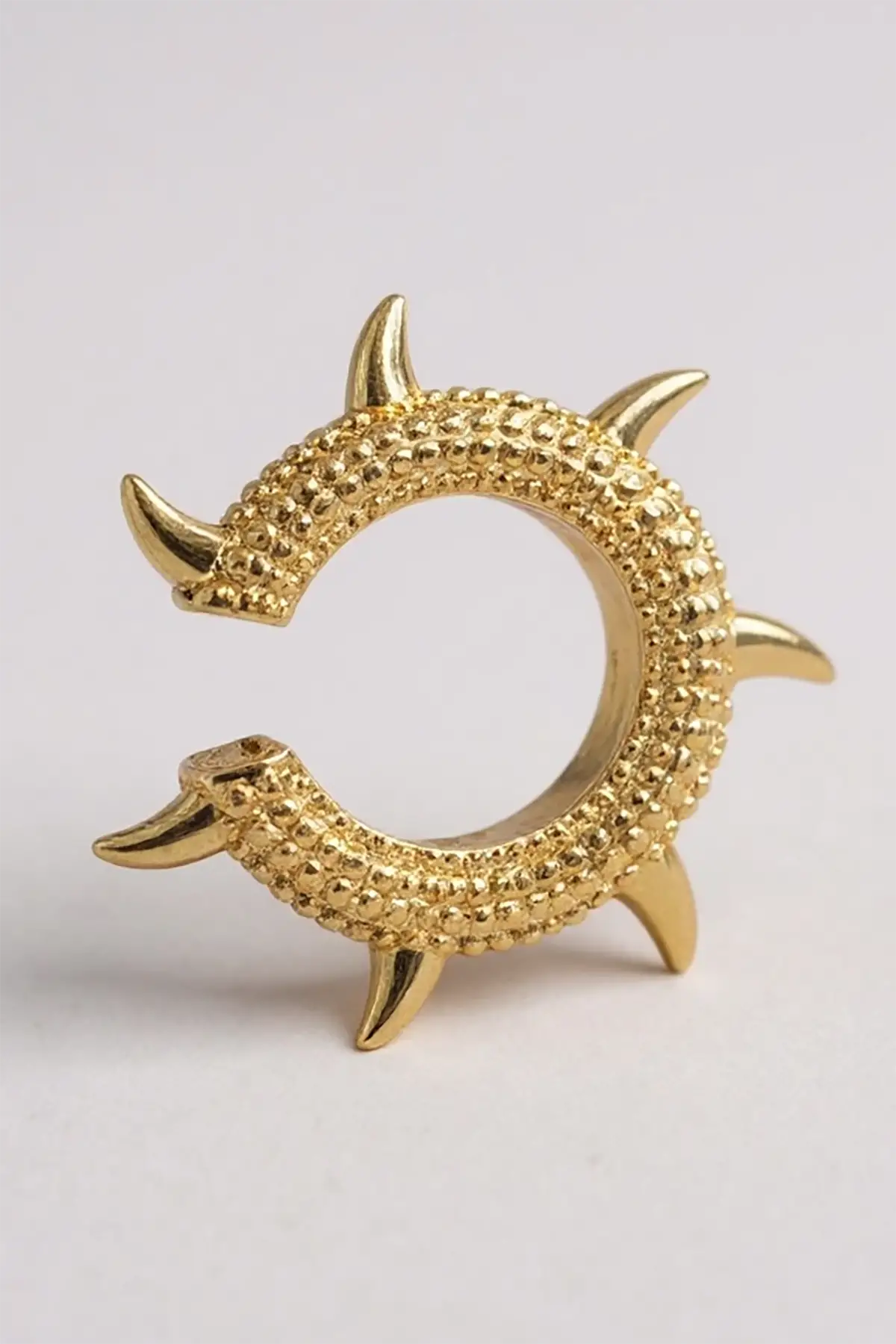 Altın Renk 14K Altın Kaplama TX Ear Cuff (Tek)