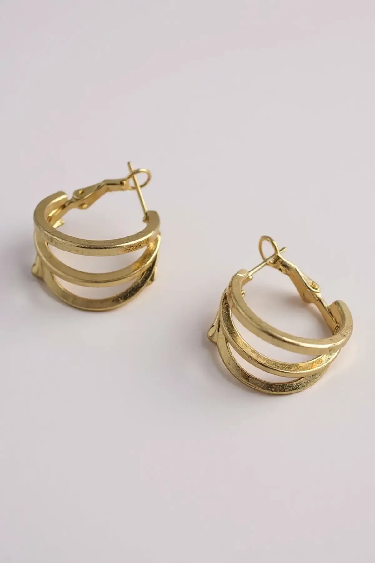 Altın Renk 15MM Halka Küpe (Çift)