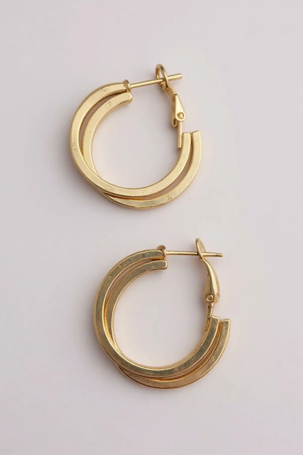 Altın Renk 20MM Halka Küpe (Çift)