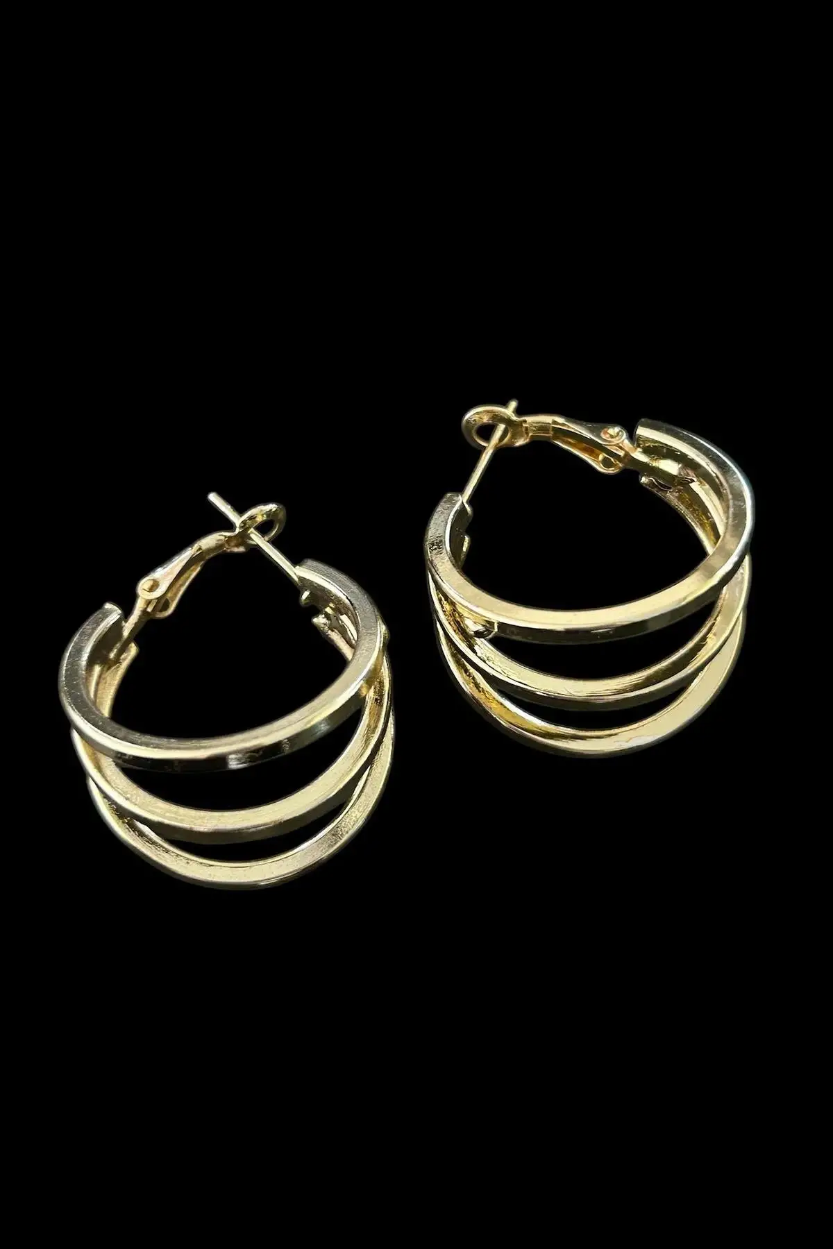 Altın Renk 20MM Halka Küpe (Çift)