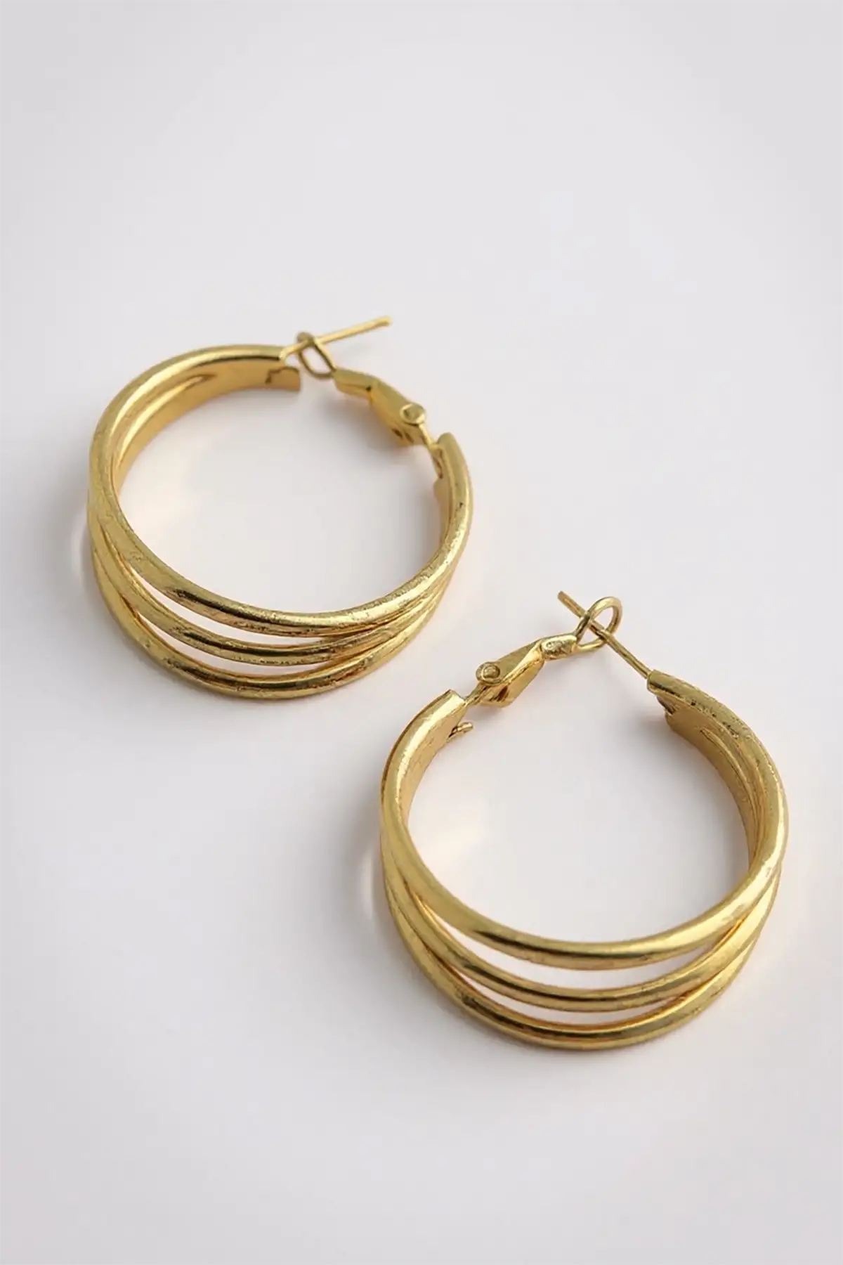 Altın Renk 20MM Halka Küpe (Çift)